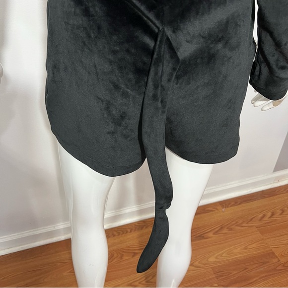 Sexy Leg Avenue Kitty Cat Costume -- Black Velour -- L - Picture 9 of 11